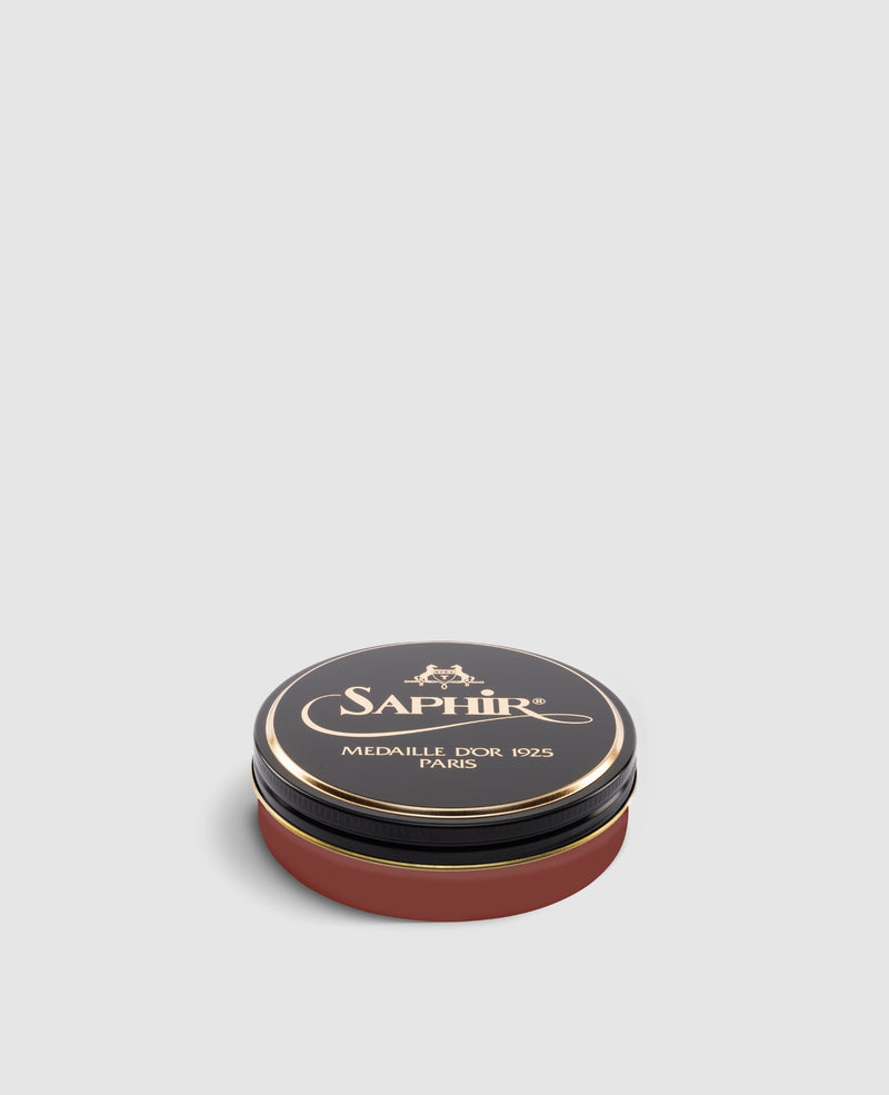 Pate de Luxe - Shoe polish for smooth leather - Cognac brown