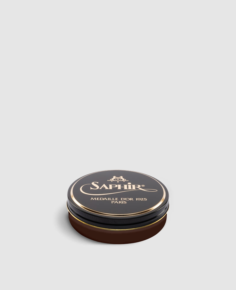 Pate de Luxe - Shoe polish for smooth leather - Dark brown