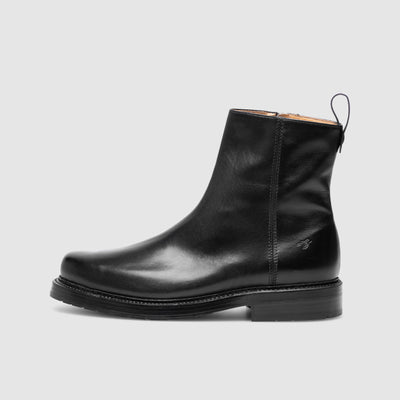 Leather ankle boots for men