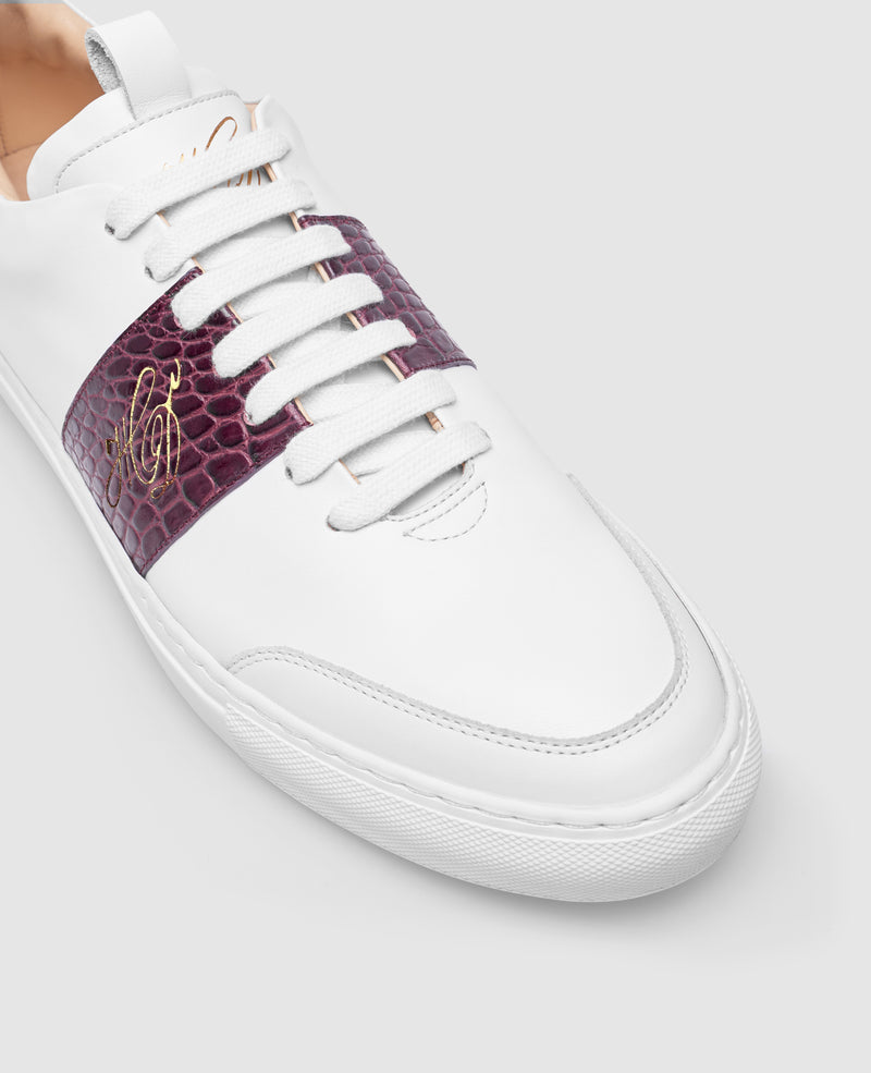 Turin Tennis Sneaker NP - Weiß/Bordo