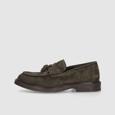 Leather slippers for men