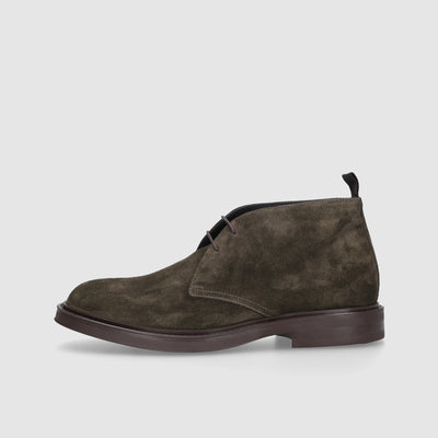 Leather ankle boots for men