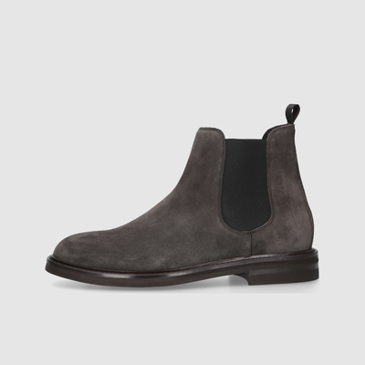 Leather ankle boots for men